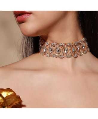 Gold-Plated Crystal Necklace