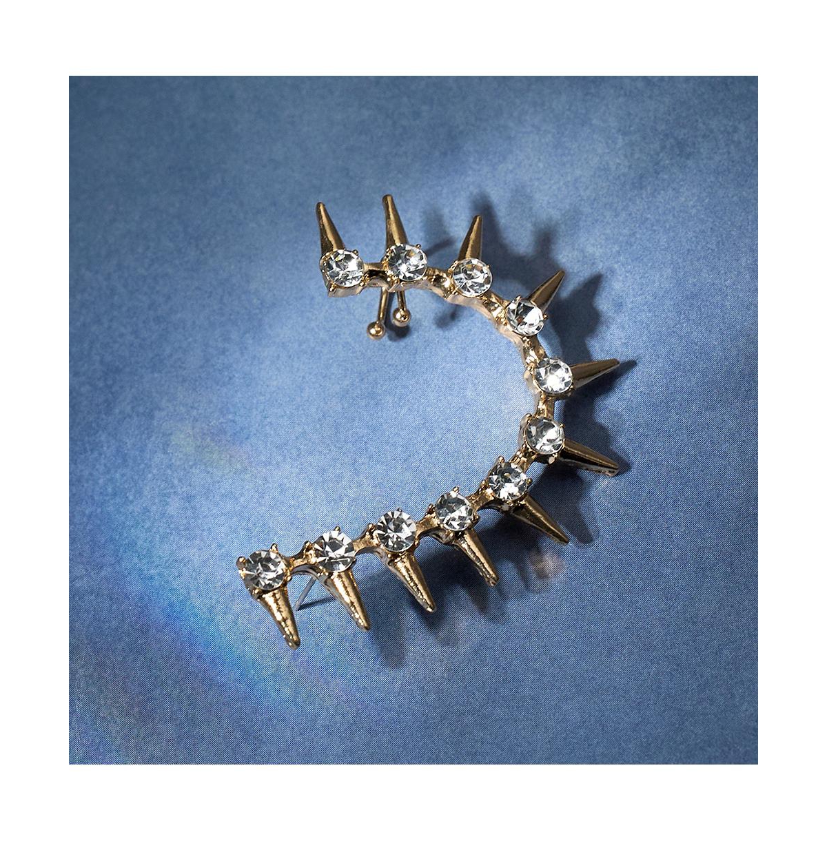 Sohi Women's Spike Cuff Earring In Gold