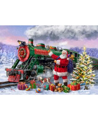 Santa Express Puzzle Cookie Tin, 7 oz.