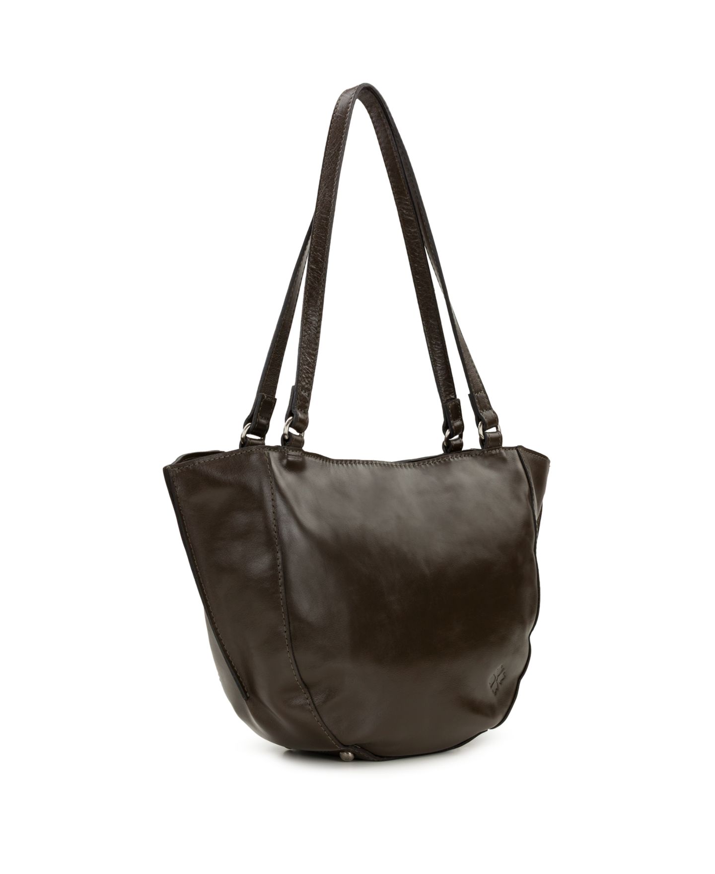 Женская сумка Patricia Nash Cassola Large Leather Satchel, цвет: Серо-бежевый — фото 3