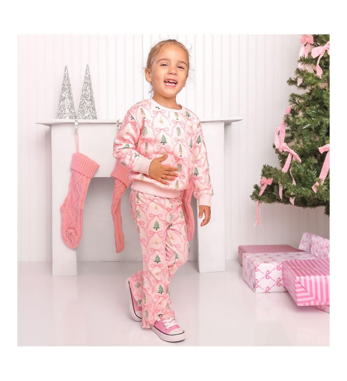 Sweet Wink Toddler Girls Nutcracker Trellis Christmas Flare Legging