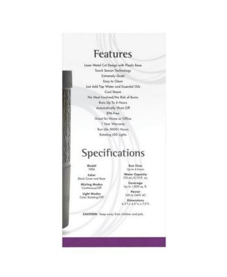 Ultrasonic Metal Touch Oil Diffuser, 1 Count