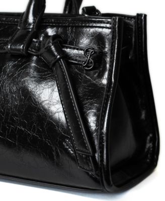 Onyx Belted Satchel Bag