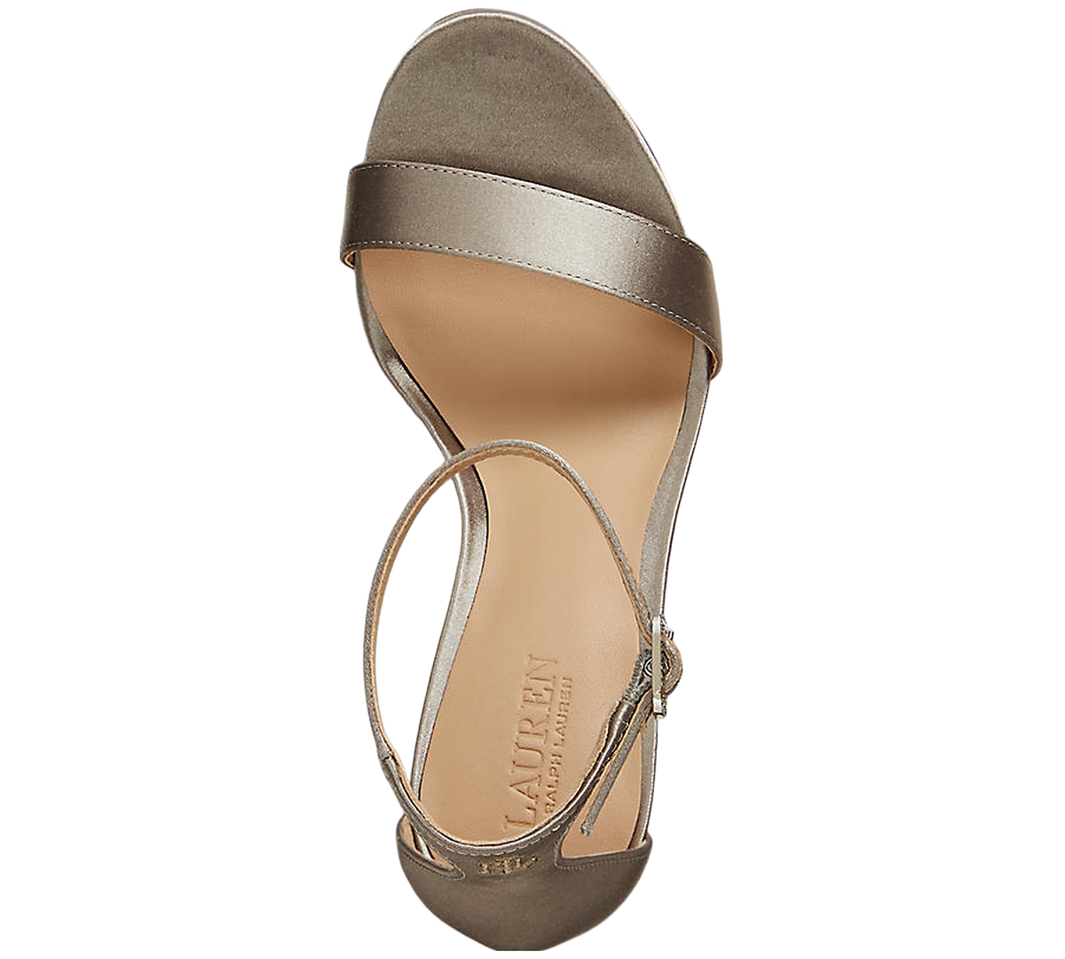 Ralph Lauren Women's Allie Pave-buckle Satin Sandals In Brown