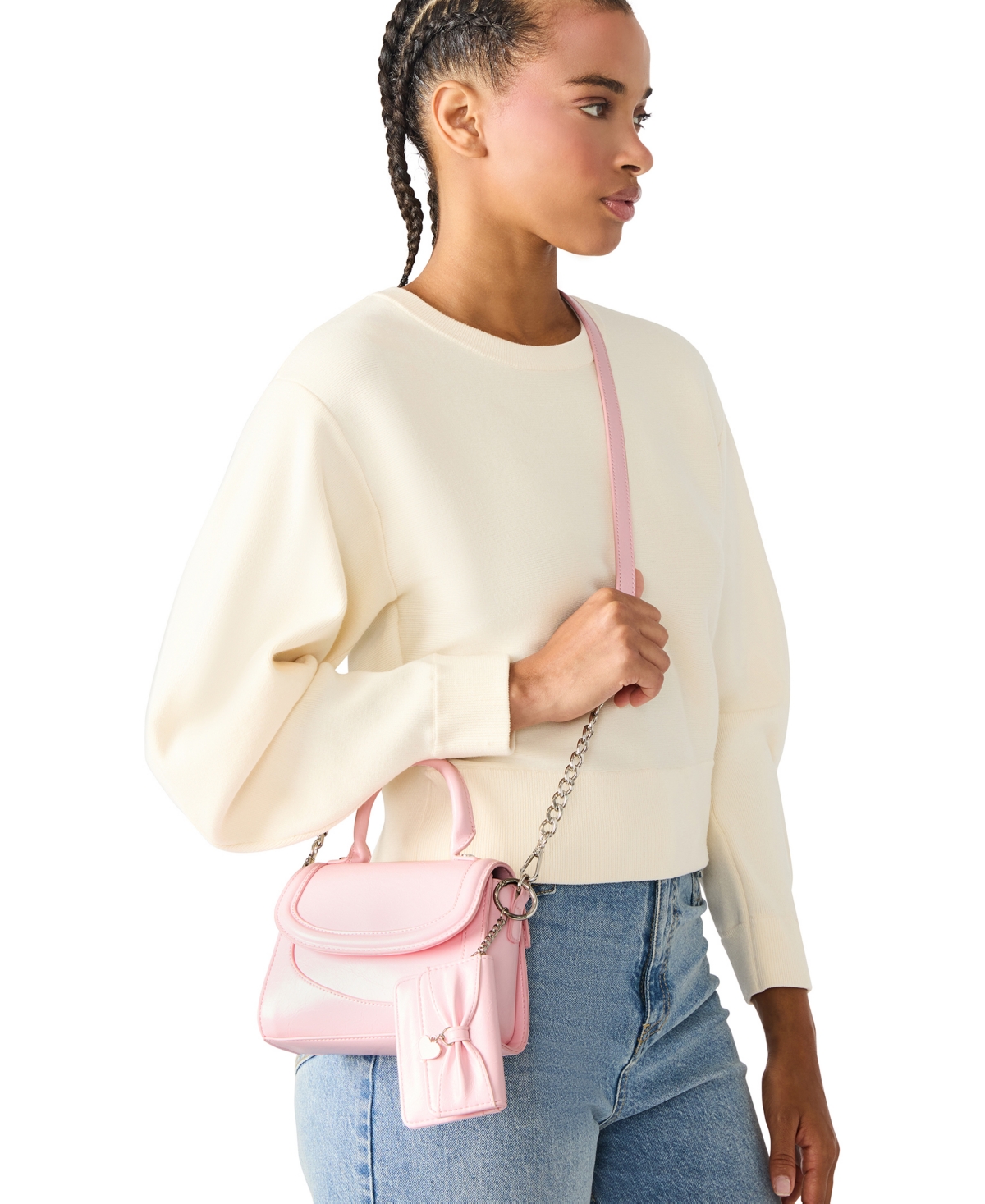 Madden Girl Boxed Morganb Top Handle With Wallet In Pink