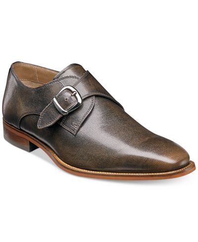 Florsheim Men's Sabato Plain Toe Textured Monkstrap Loafers