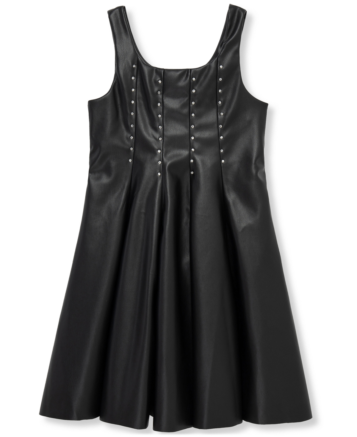 Habitual Kid Habitual Girls 7-16 Studded Sleeveless Dress In Black