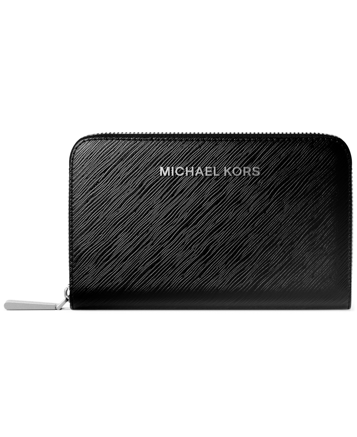 Michael Kors Michael  Jet Set Small Zip Around Card Case In Brown