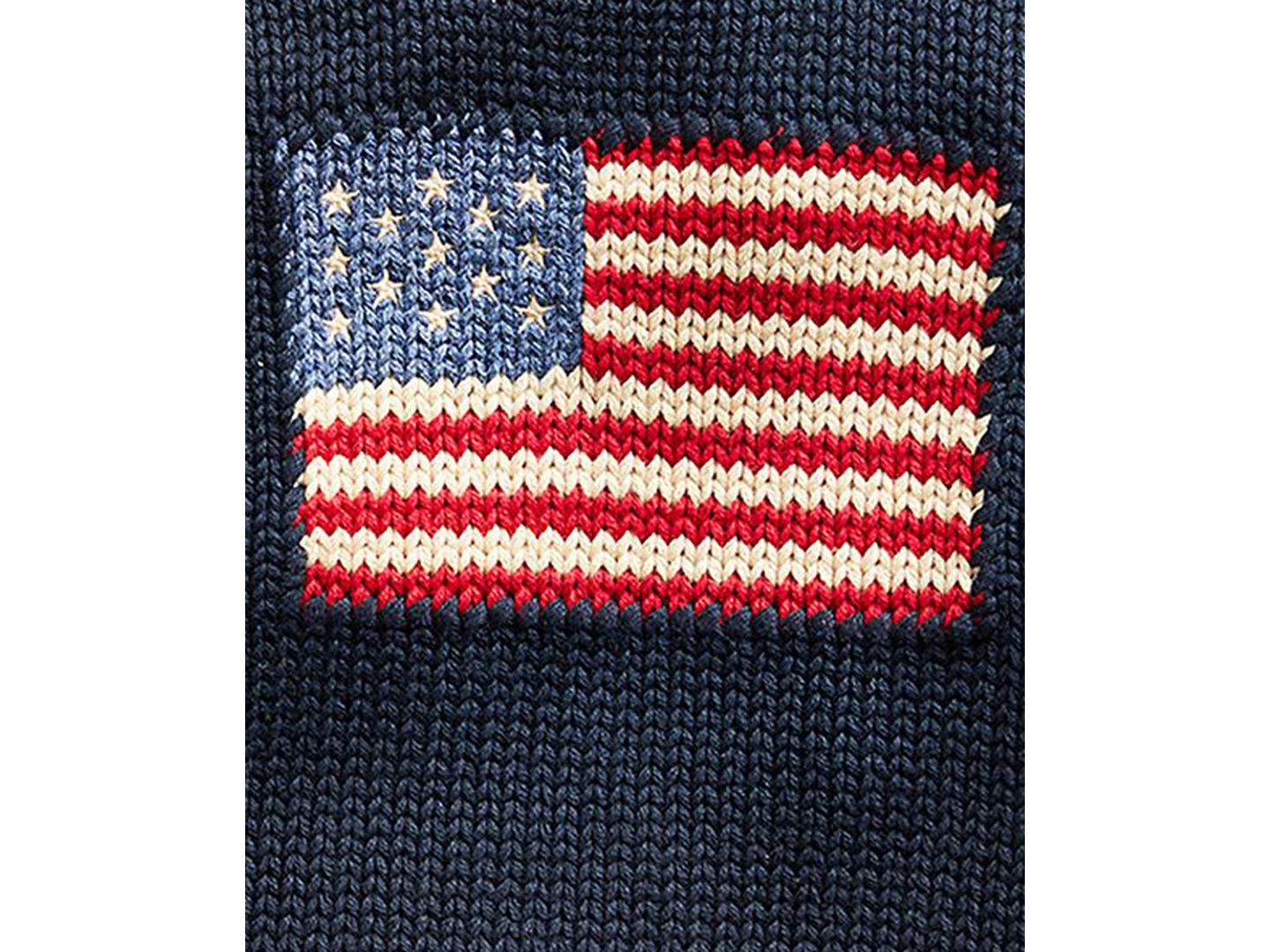 Свитер Polo Ralph Lauren Baby Boys or Girls The Iconic Flag, цвет: Синий — фото 4