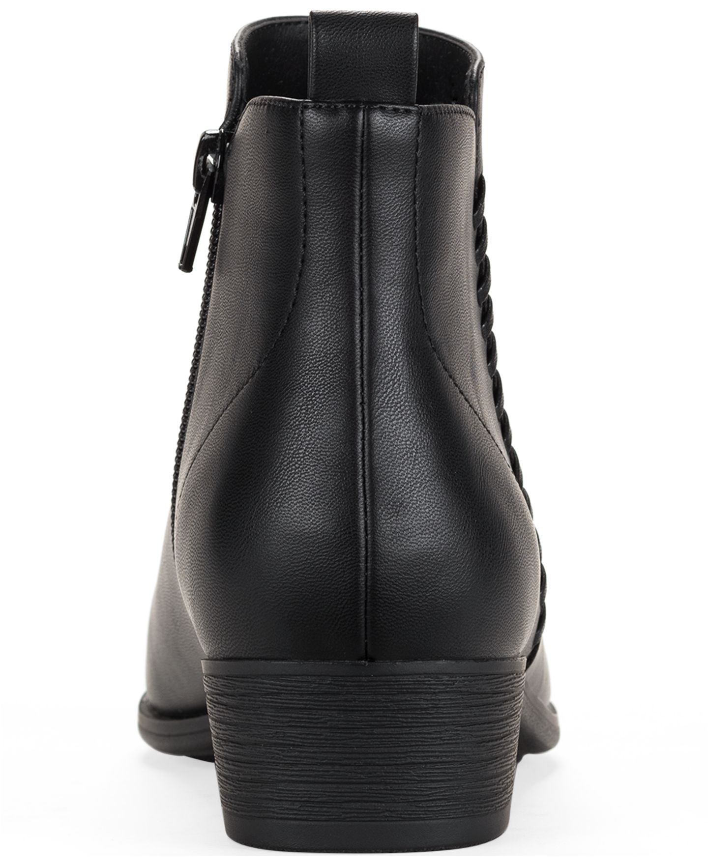 Женские ботинки Style & Co Aidenn Block Heel Booties, цвет: Чёрный — фото 3