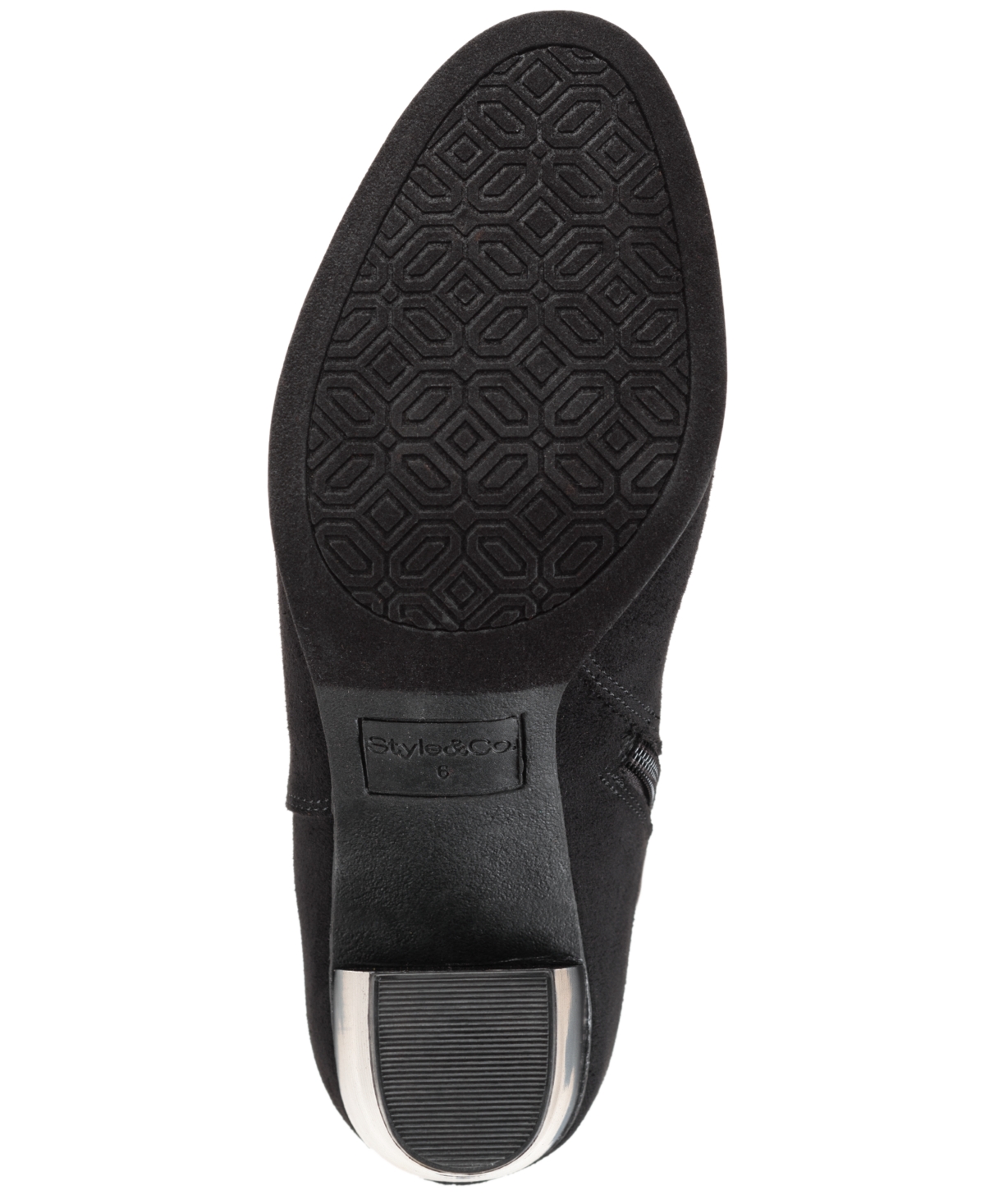 Style & Co Women's Anitaa Stretch Regular Calf Booties, Macy's Exclusive In Black