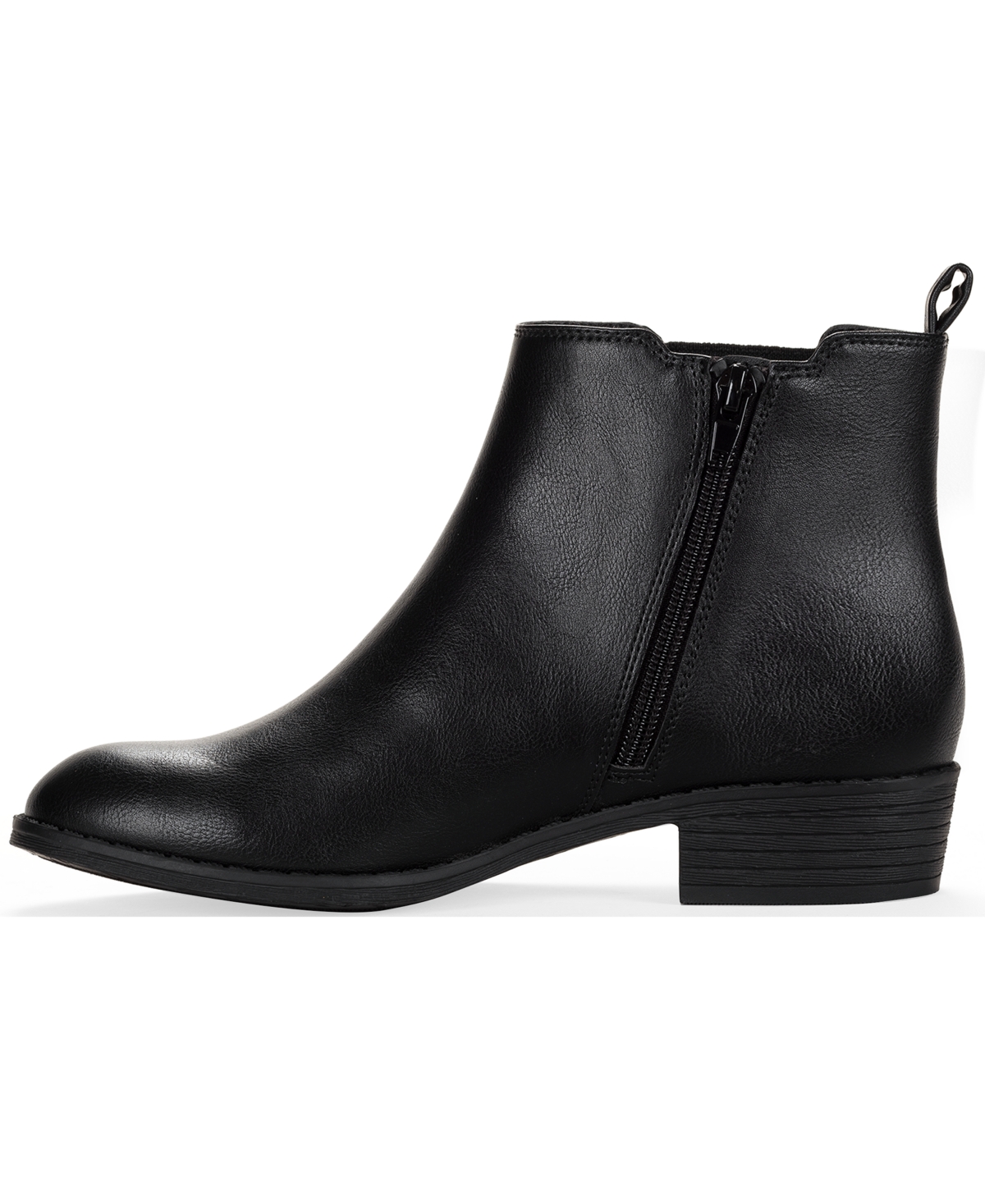 Style & Co Women's Charlyy Gore Block Heel Booties, Macy's Exclusive In Black