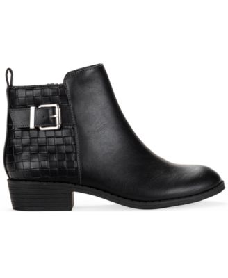 Women's Claraa Buckle Detail Block Heel Booties, Macy's Exclusive