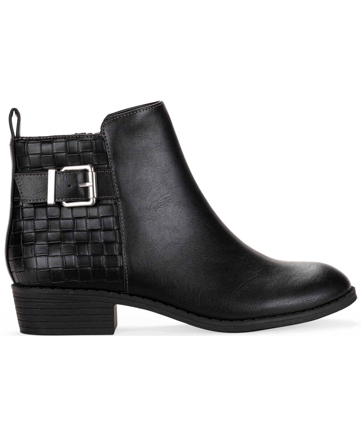 Style & Co Women's Claraa Buckle Detail Block Heel Booties, Macy's Exclusive In Multi