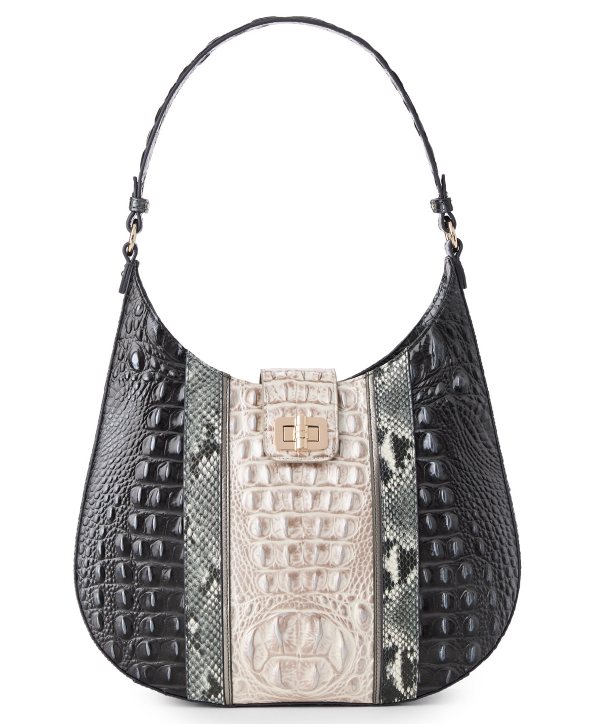 Brahmin Fallon Nottingham Hobo-inspired Shoulder Bag In Multi