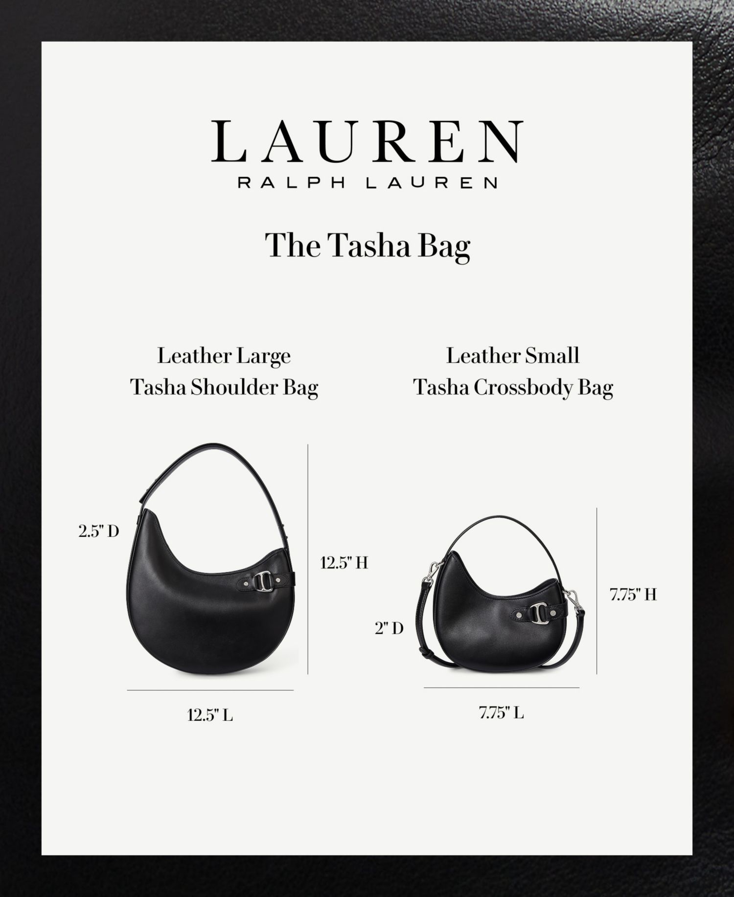 Tasha Leather Large Shoulder Bag