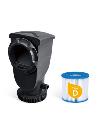 12' x 36" Oasis Designer Round Above Ground Pool, Dark Herringbone