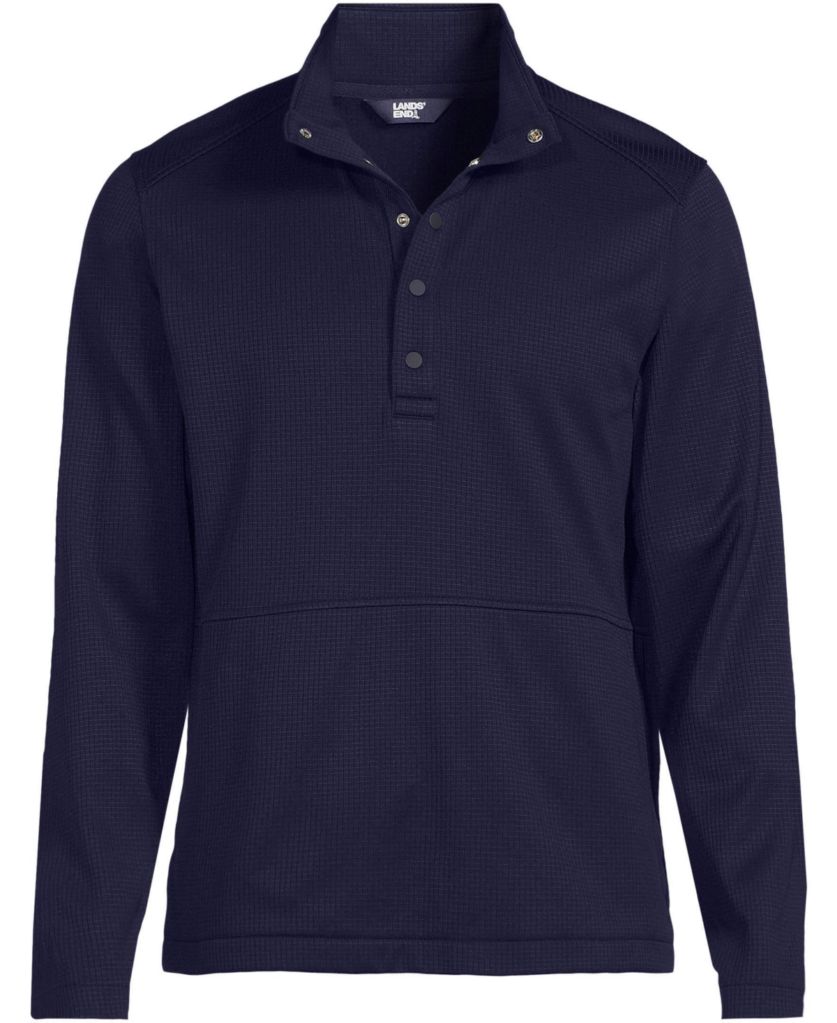 Lands' End Men's Unisex Grid Tech Snapneck Pullover Shirt
