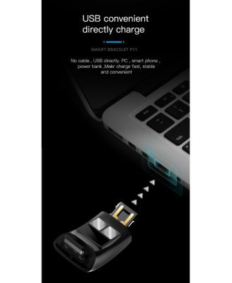 Advanced Health Monitoring Smart Bracelet with ECG and Temperature Tracking -Blue