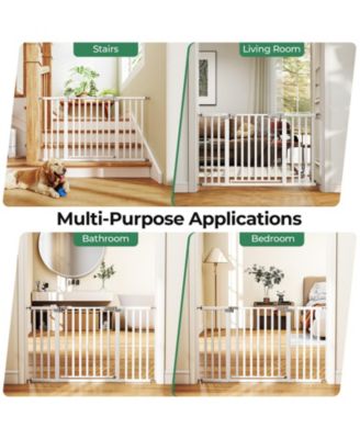 30"-50" Width Auto Close Baby Gates Adjustable Pet Gate for Dogs and Cats