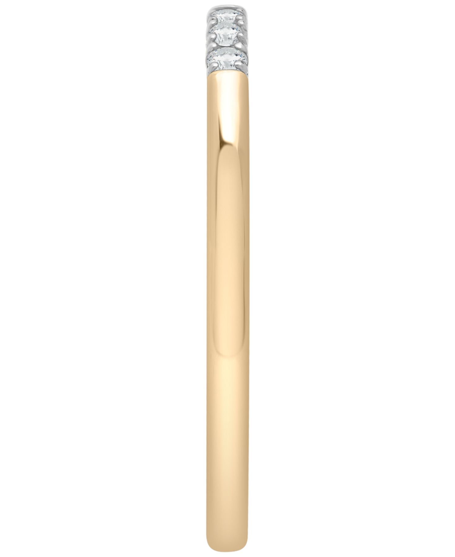 Diamond 3-Stone Ring (1/20 ct. t.w.) in 10K Yellow Gold
