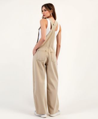 Women's Wide Leg Adjustable Overalls