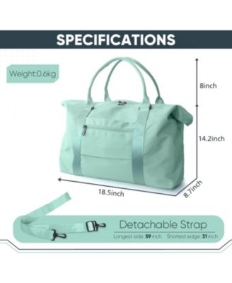Grass Weekender Travel Bag - Small Gym Bag for Men & Women, Overnight Bag with Trolley Sleeve, Airplane Travel Essentials