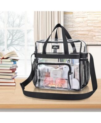 Clear Bag Stadium Approved, 12×6×12 Clear bag for Stadium Events, Women's Handbag for Sports Concert Festival Work