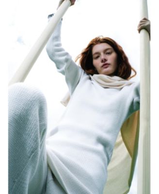 Women's Scarlett Contrast Stitch Wool Mini Dress