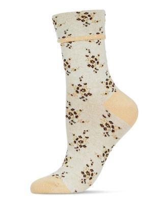 Women's Vintage Floral Cotton Blend Ankle Socks