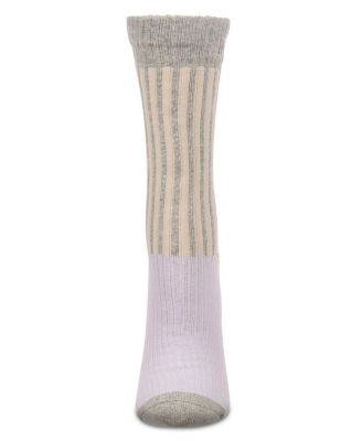 Women's Inspirations Embroidered Cuff Crew Socks