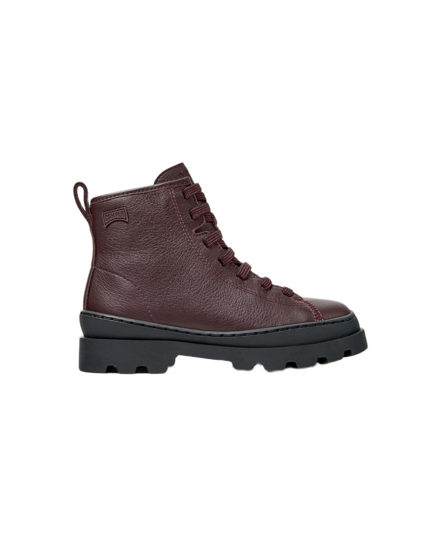 Ботинки Camper Brutus Kids Unisex Leather Boots для мальчиков, цвет: Бордовый — фото 2