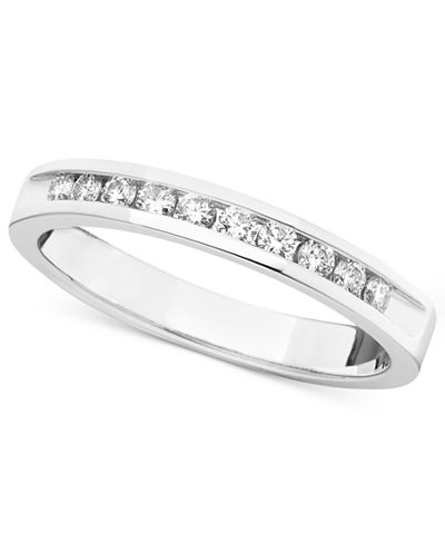 Certified Diamond Band Ring in 14k White Gold (1/4 ct. t.w.)