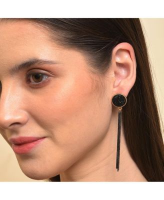 Tassel-Chain Drop Earrings