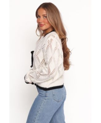 Women's Lainy Bow Tie Font Cardigan
