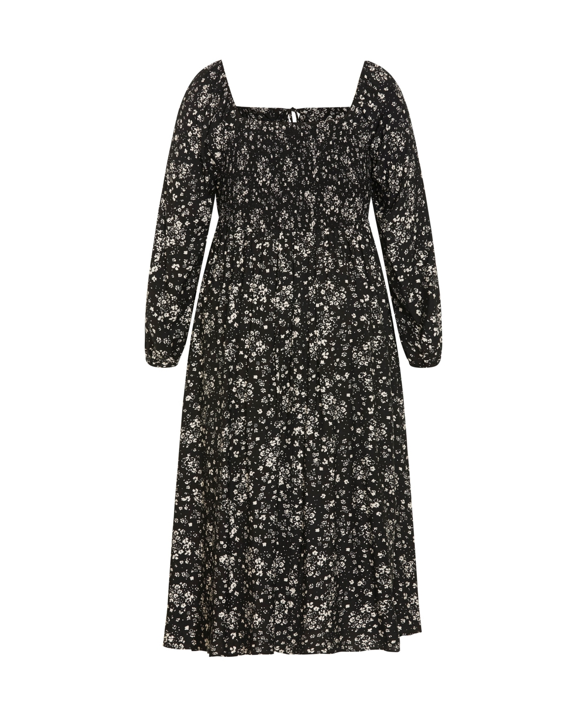 City Chic Women's Abbigail Long Sleeve Print Maxi Dress