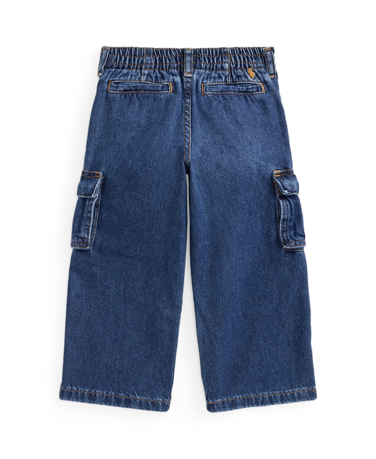Polo Ralph Lauren Cargo-pocket Wide-leg Jeans In Blue