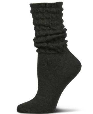 Women's Contessa Loose Knit Slub Extended Crew Socks