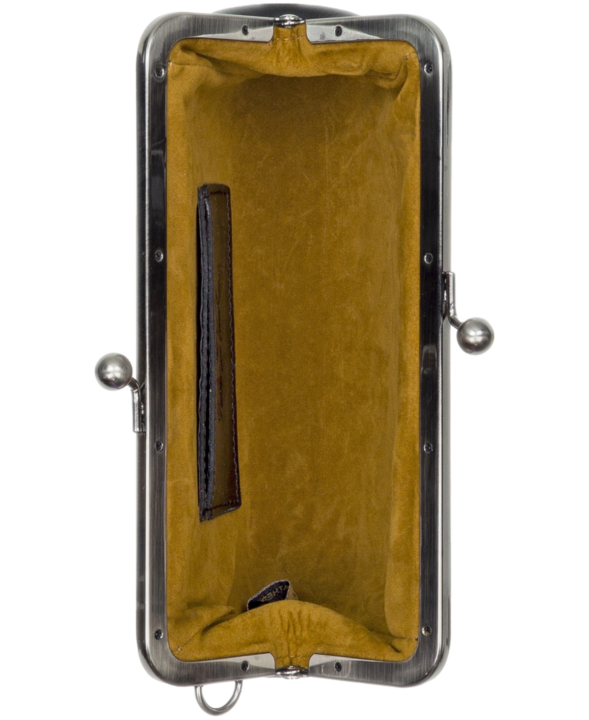 Patricia Nash Renna Small Leather Wristlet In Black