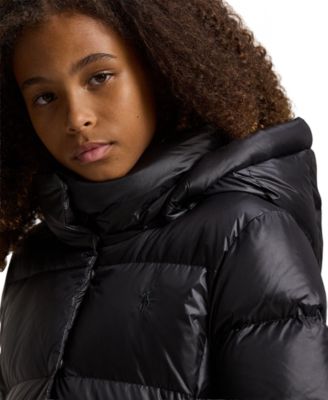 Girls' 2T-6X Hooded Long Jacket