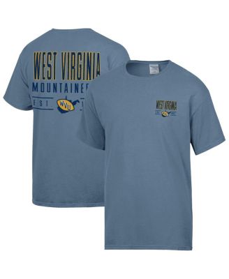 Comfortwash - Men's Blue West Virginia Mountaineers Big Name T-Shirt