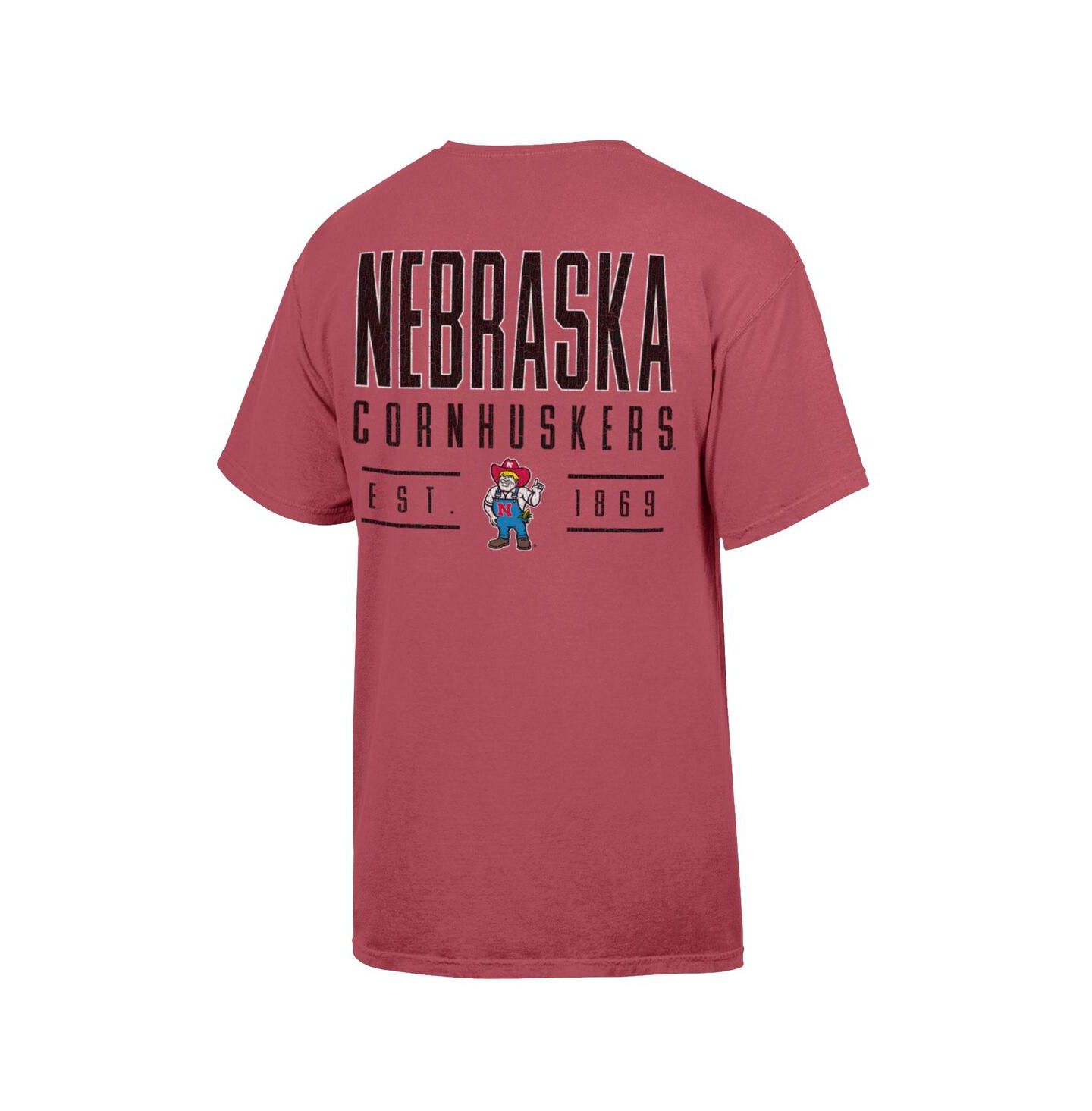 Мужская футболка Comfortwash Red Nebraska Huskers Big Name — фото 2