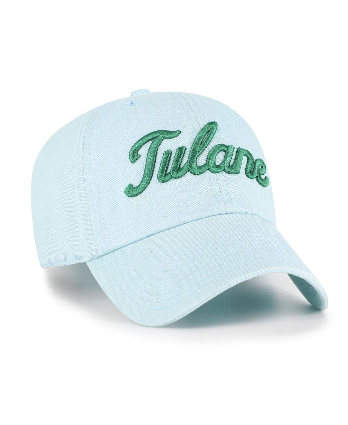 47 Brand Men's Powder Blue Tulane Green Wave Vault Clean Up Adjustable Hat In Green