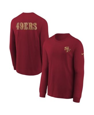 Nike - Big Boys and Girls Scarlet San Francisco 49ers 2025 Rivalries Collection Long Sleeve T-Shirt