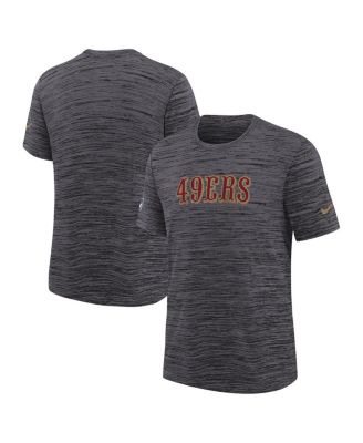 Nike - Big Boys and Girls Heather Black San Francisco 49ers 2025 Rivalries Collection Sideline Velocity Dri-FIT T-Shirt