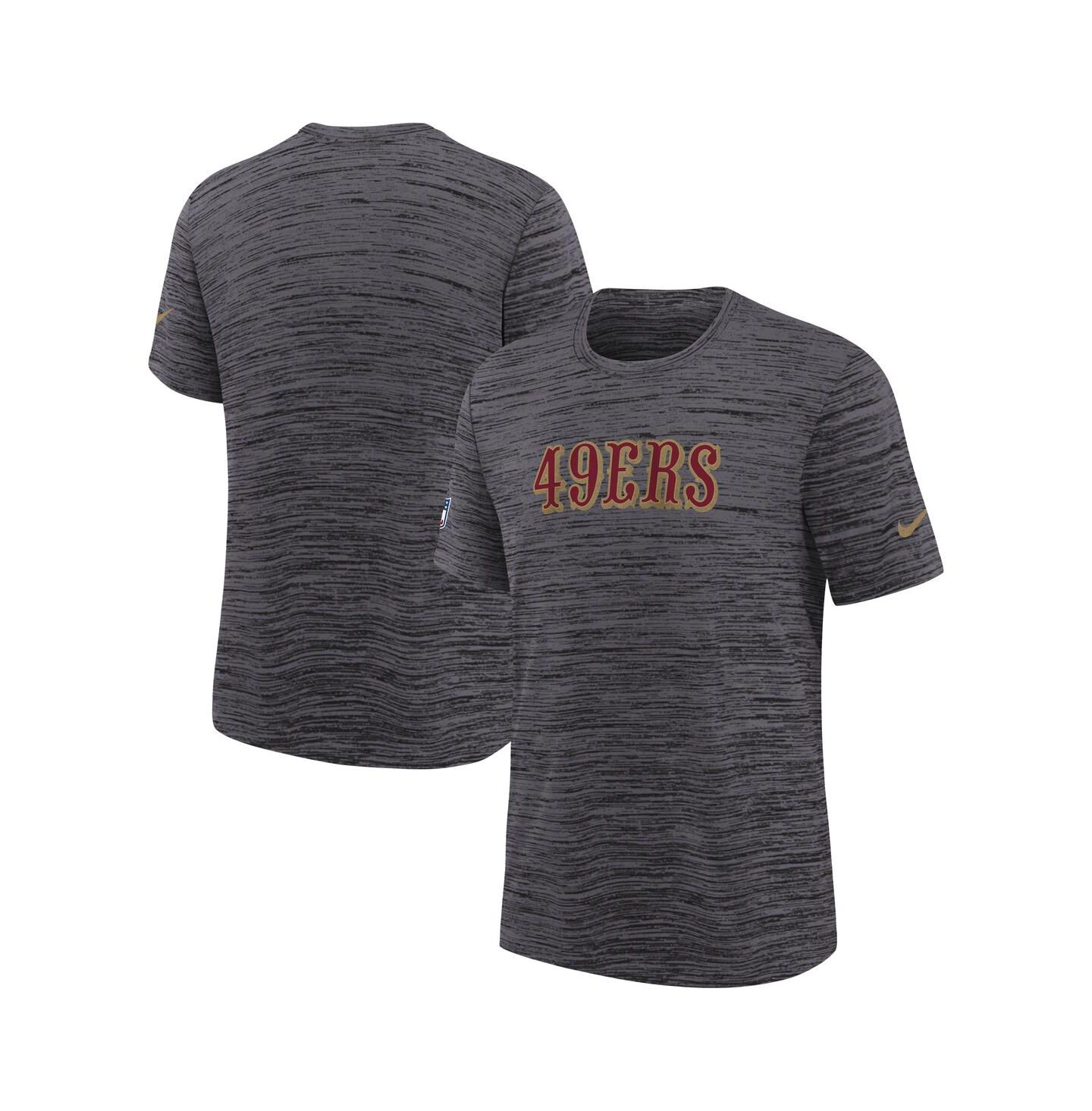 Детская футболка Nike Heather Black San Francisco 49ers 2025 Rivalries Collection Sideline Velocity Dri-FIT — фото 1