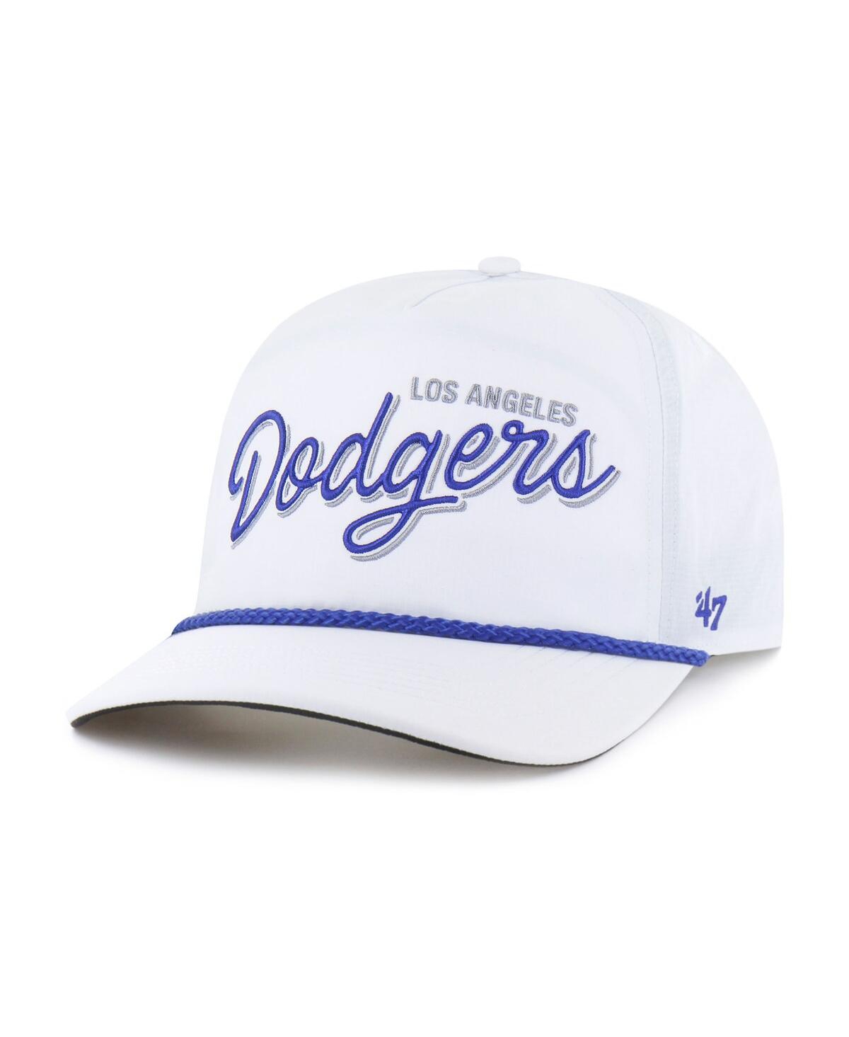 47 Brand Men's White Los Angeles Dodgers Brrr Fairway Hitch Adjustable Hat In White