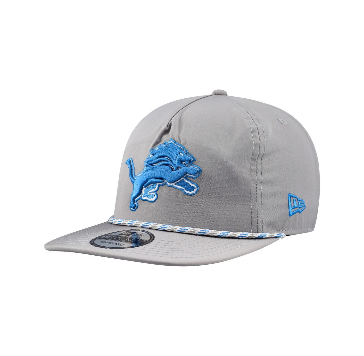 Men's Silver Detroit Lions Rope 19TWENTY Hat