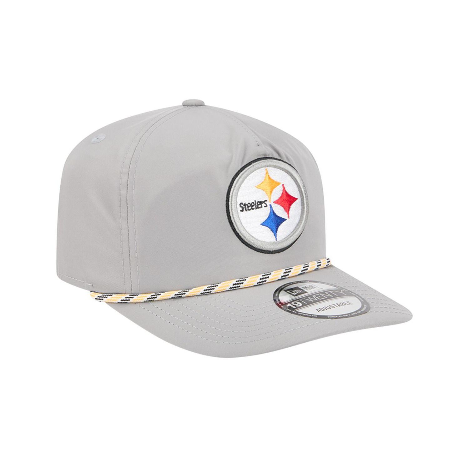 Men's Gray Pittsburgh Steelers Rope 19TWENTY Hat