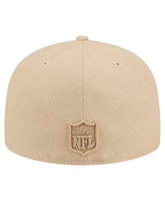 Men's Light Beige Detroit Lions Color Pack A-Frame 59FIFTY Fitted Hat